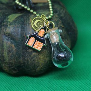 Black Obsidian Haunt Keychain Charm Zipper Pull Witch